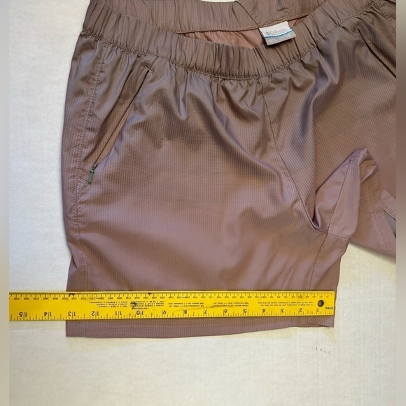 Columbia women’s Tidal spray stretch windbreaker iridescent shorts Sz-L. N13 - Picture 13 of 14